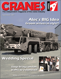 Cranes Today Magazine cover for Alec