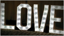 Stunning LED Letters