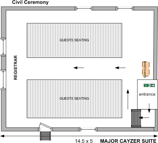 wedding ceremony seating layout