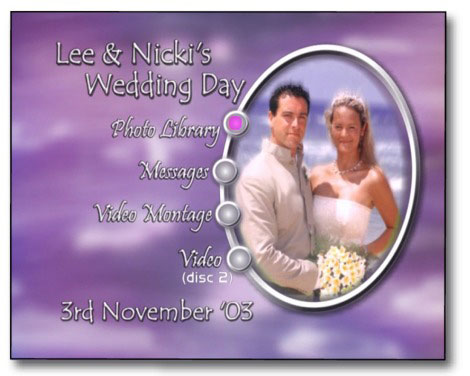 Wedding Main Menu